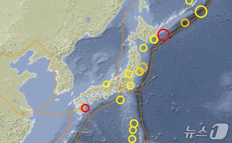 본문 이미지 - 독일지구과학연구센터(GFZ)가 19일 일본 홋카이도 해안에서 규모 6.0 지진이 발생했다고 밝혔다.
