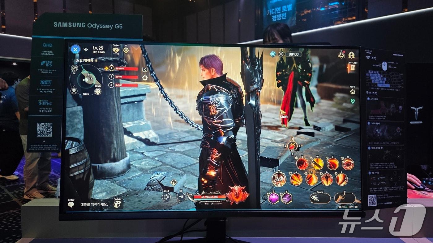 PC로 플레이한 '로스트아크 모바일 ⓒ 뉴스1