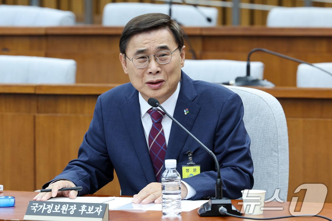 이종석 국가정보원장 후보자가 19일 오전 서울 여의도 국회에서 열린 인사청문회에 출석해 의원 질의에 답하고 있다. 2025.6.19/뉴스1 ⓒ News1 안은나 기자