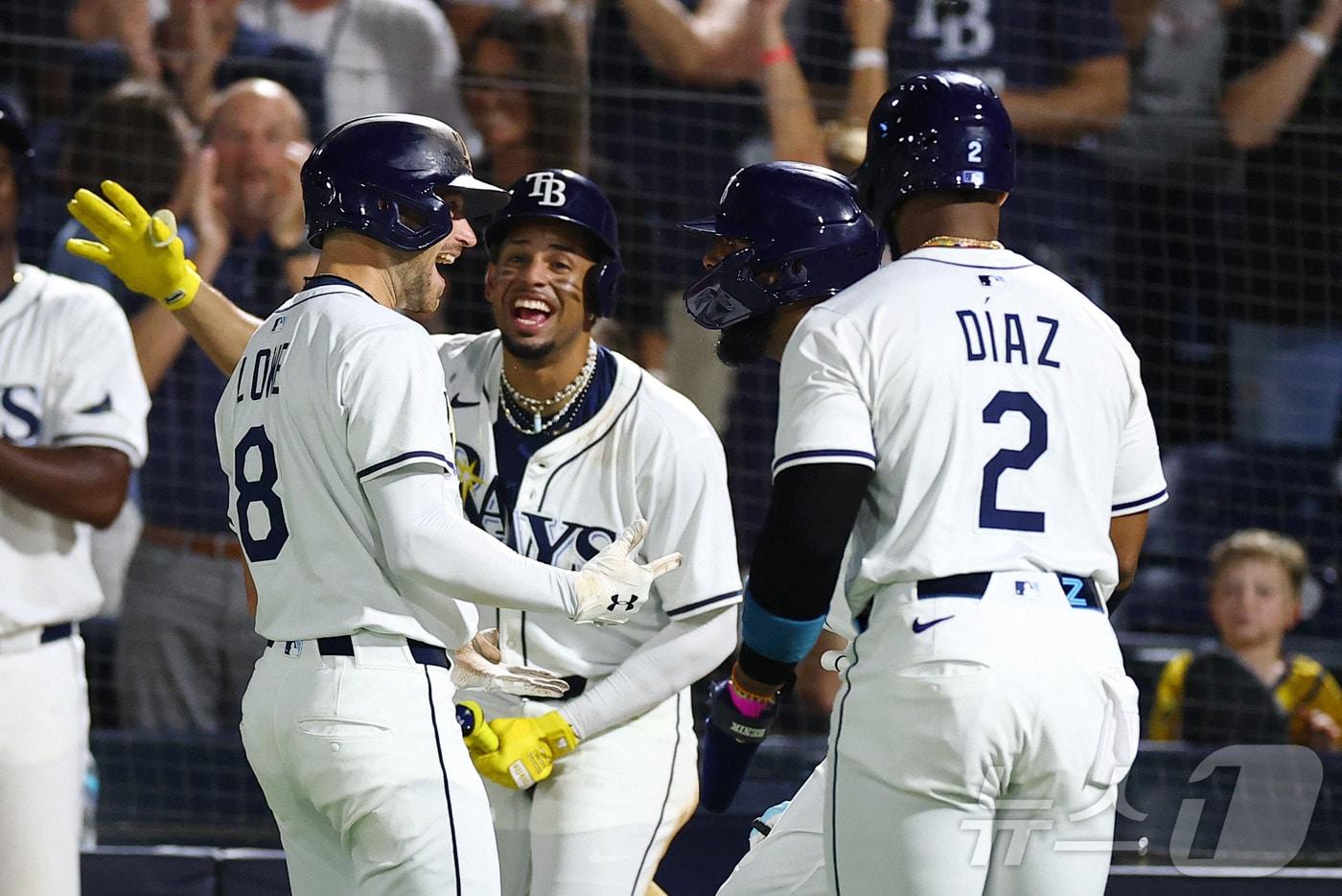 탬파베이 레이스 선수단. ⓒ AFP=뉴스1