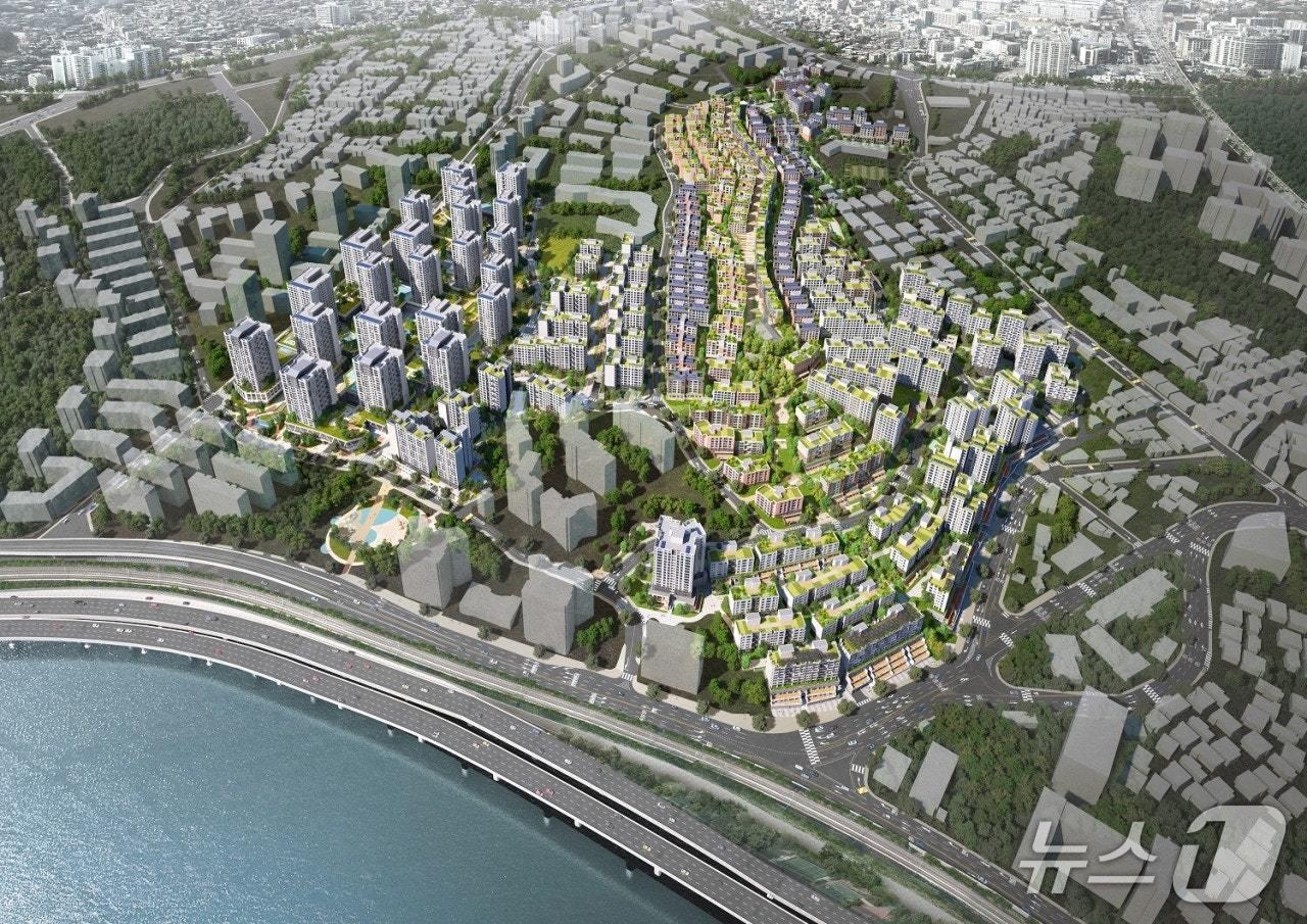 본문 이미지 -  한남3구역 예상 조감도 &#40;한미글로벌 제공&#41;