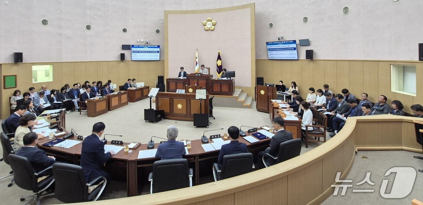 19일 기장군의회 본회의 현장.(기장군의회 제공. 재판매 및 DB 금지)