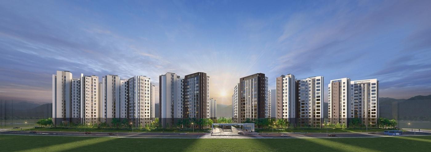 &#39;에코델타시티 아테라&#39; 투시도&#40;금호건설&#41;.