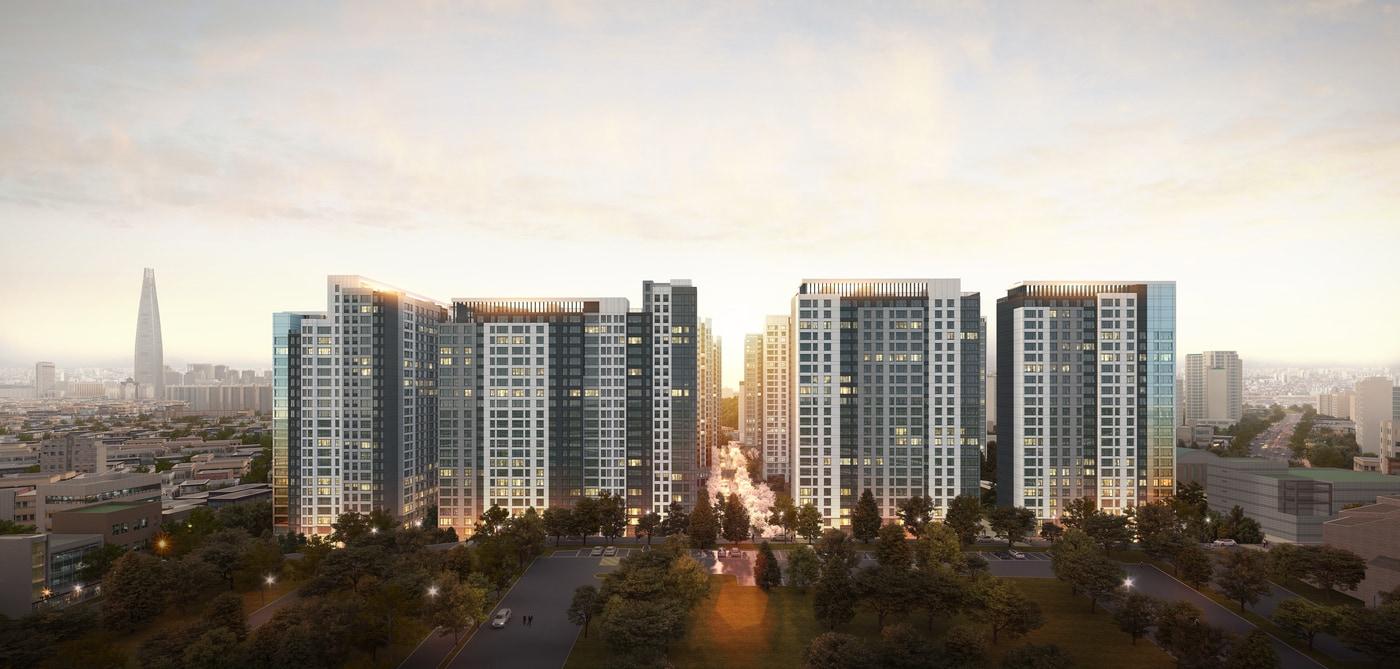 가락쌍용1차 투시도(쌍용건설).