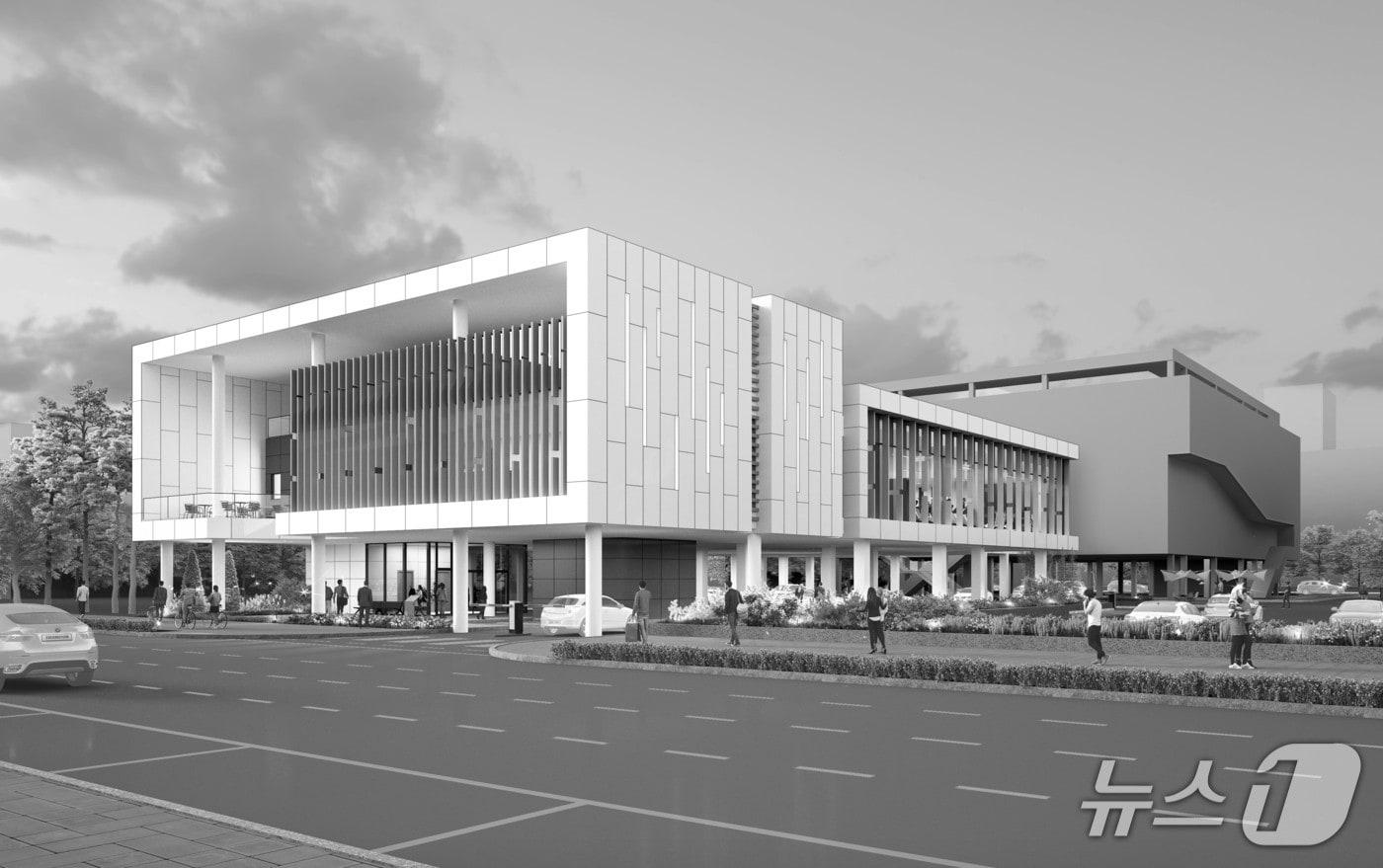 서구반다비체육센터 설계 공모 당선작 투시도.(서구 제공 .재판매 및 DB금지)/뉴스1