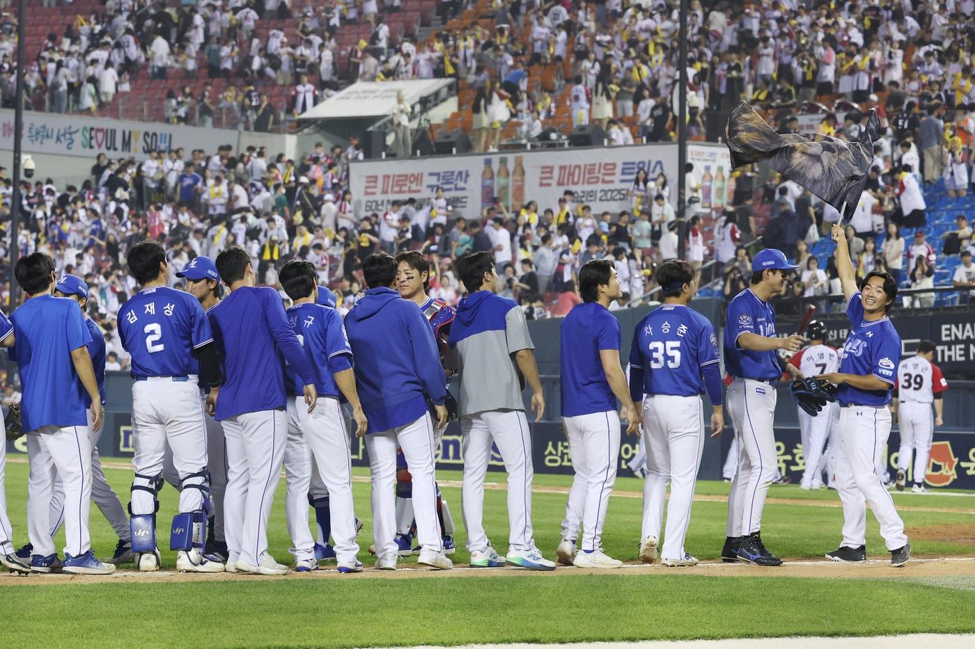 삼성이 10년 만에 7연승을 달리며 3강 구도에 균열을 내고 있다.(삼성 라이온즈 제공)