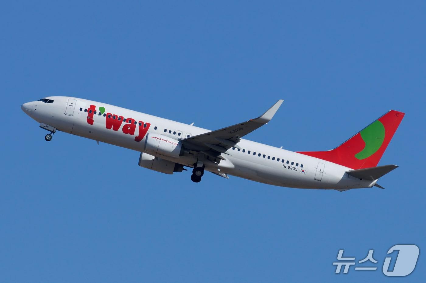 티웨이항공 여객기.(티웨이항공 제공)