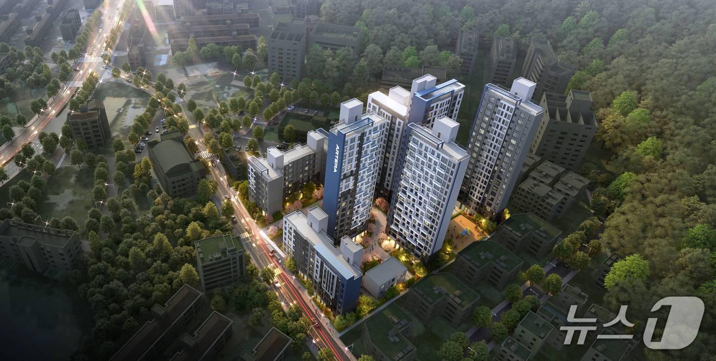 아테라 메종 드 포레 조감도 (금호건설 제공)