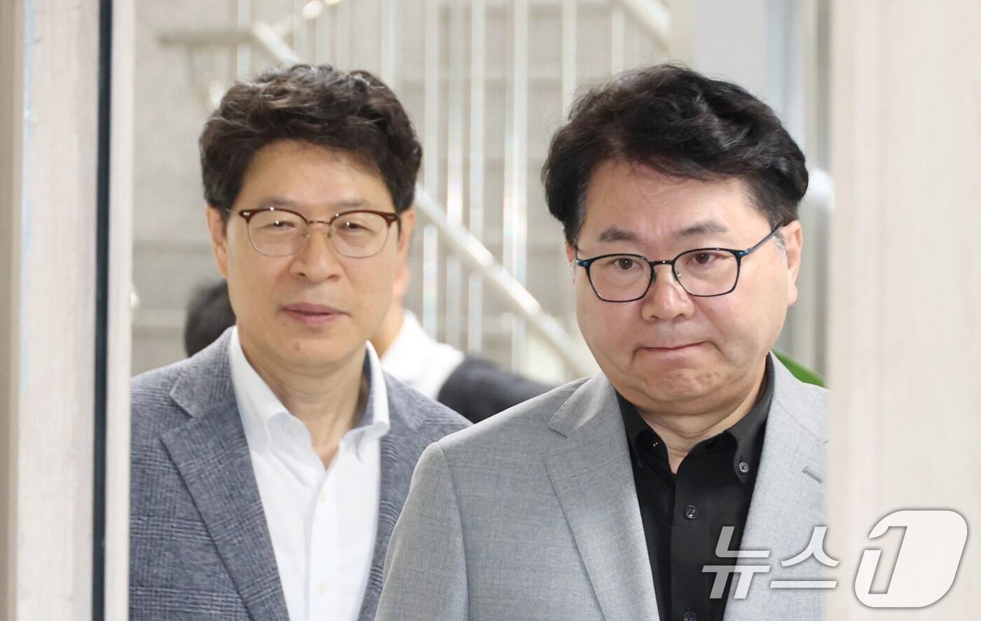 이한주 국정기획위원장이 20일 오전 서울 종로구 정부서울청사 창성동 별관에서 열린 검찰청 업무보고에 참석하고 있다. (공동취재) 2025.6.20/뉴스1 ⓒ News1 황기선 기자