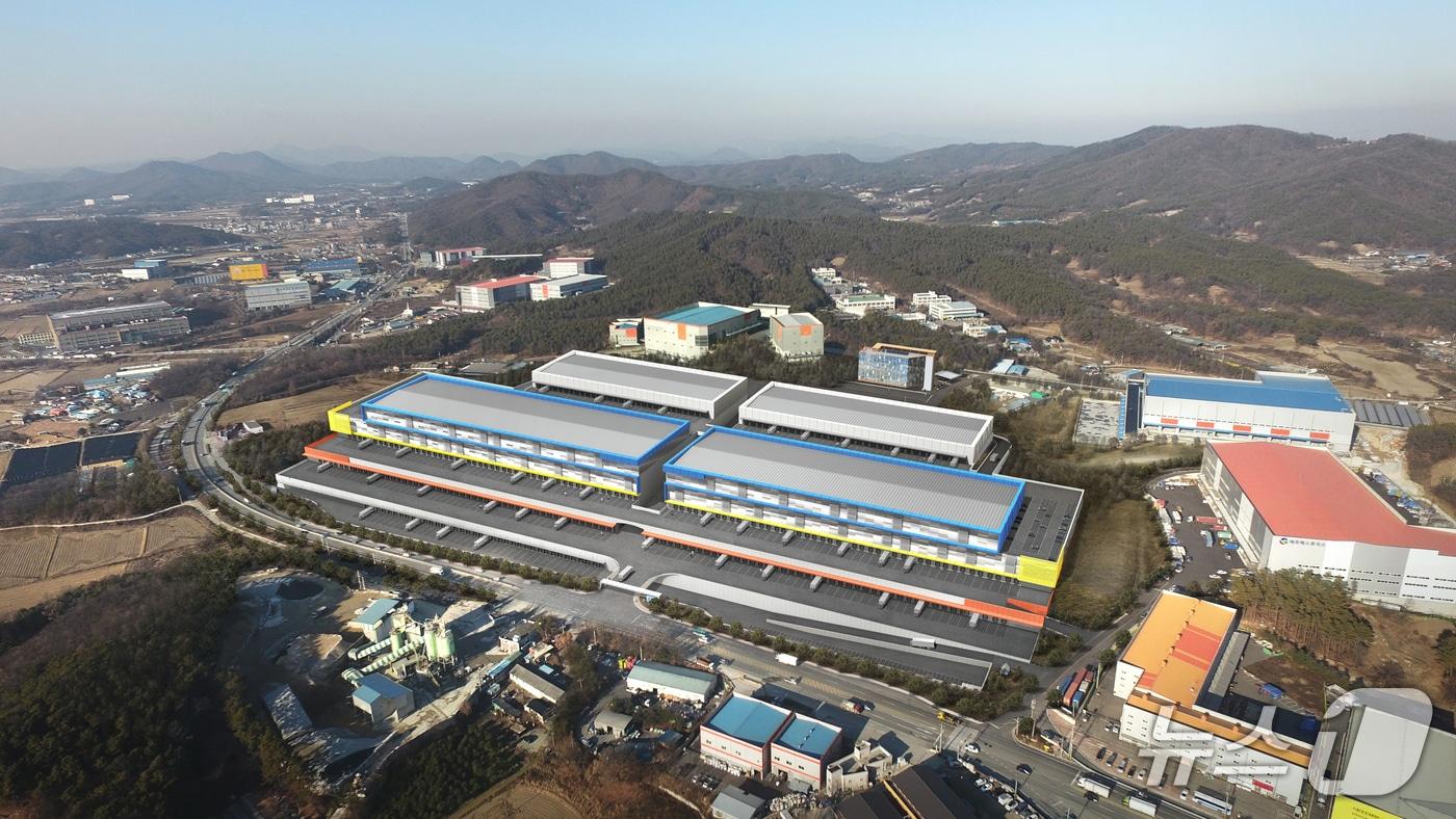 용인물류터미널 조감도.(업체측 제공)
