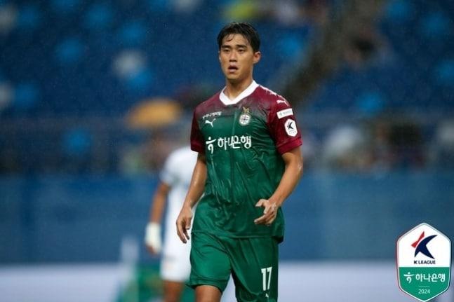 본문 이미지 - 천성훈(대전하나시티즌). (한국프로축구연맹 제공)