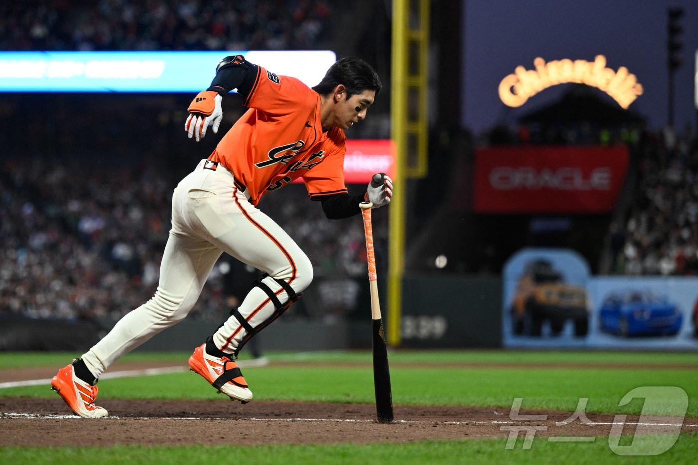 샌프란시스코 자이언츠 이정후는 21일(한국시간) 열린 2025 메이저리그 보스턴 레드삭스전에서 4타수 무안타를 기록했다. ⓒ 로이터=뉴스1
