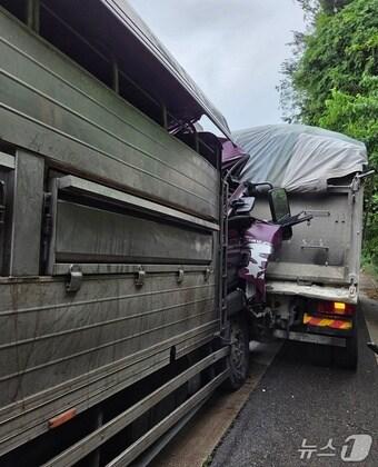 본문 이미지 - 사고 현장.(독자 제공. 재판매 및 DB금지)