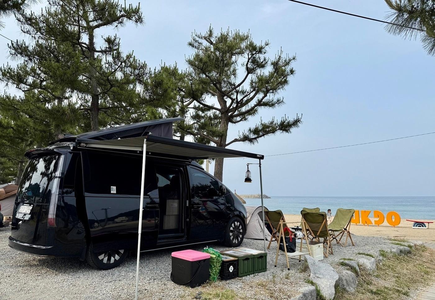 현대엔지니어링이 임직원에게 대여한 프리미엄 캠핑카(현대엔지니어링).