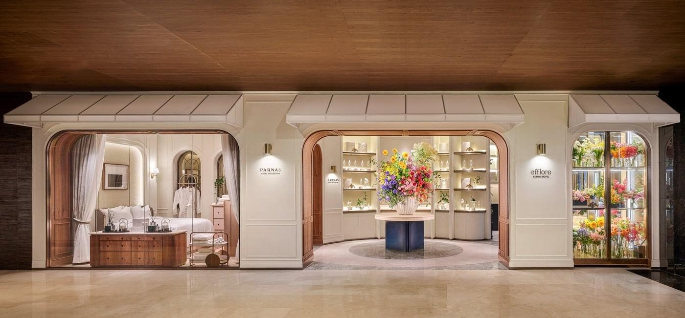 '아틀리에 에플로어'와 '파르나스호텔 컬렉션 부티크'. (파르나스 호텔 제공).