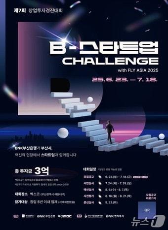 본문 이미지 - 제7회 창업투자경진대회 B-스타트업 챌린지 홍보물.&#40;부산시청 제공. 재판매 및 DB 금지&#41;