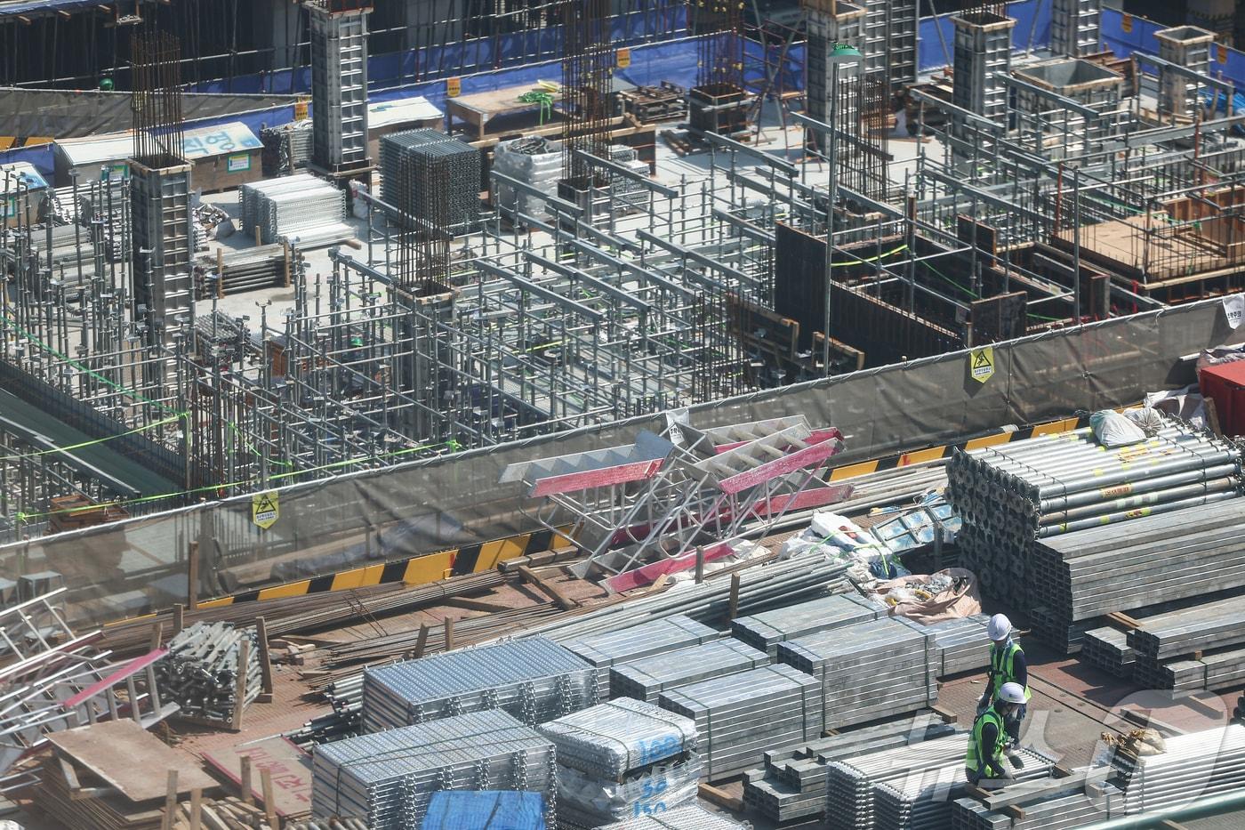 서울 시내 한 아파트 건설현장. /뉴스1 ⓒ News1 김도우 기자