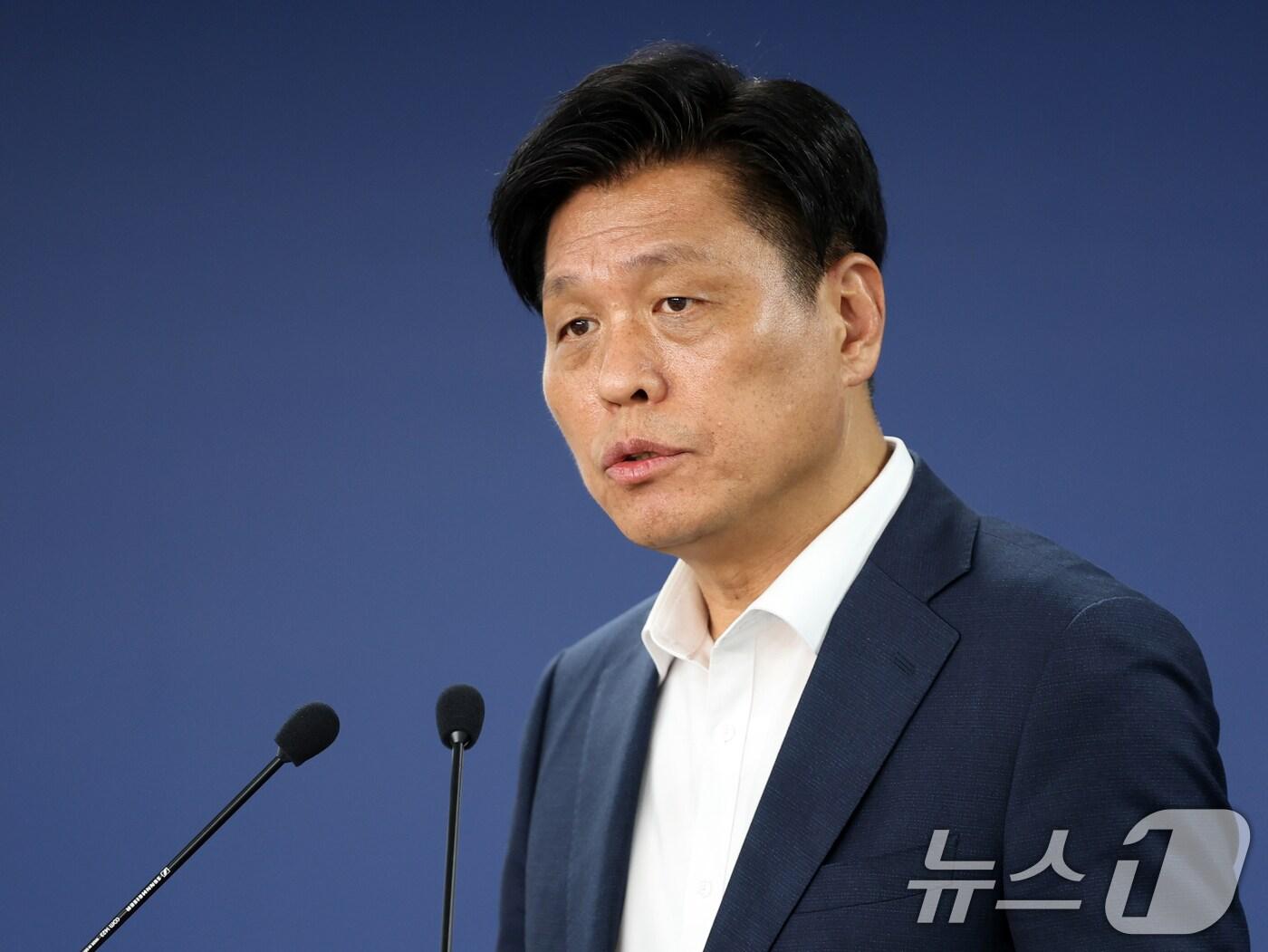 본문 이미지 - 조승래 국정기획위원회 대변인이 23일 오전 서울 종로구 정부서울청사 창성동 별관 국정기획위원회에서 브리핑을 하고 있다. 2025.6.23/뉴스1 ⓒ News1 황기선 기자