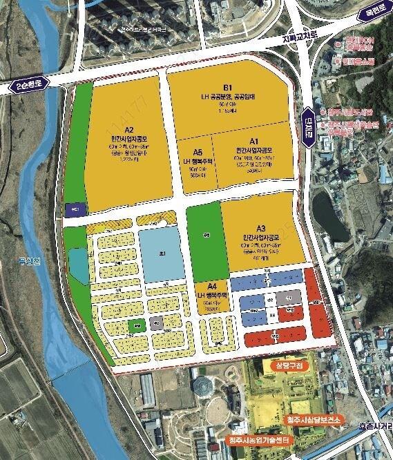 본문 이미지 - 청주지북지구 사업계획도&#40;LH제공&#41;/뉴스1