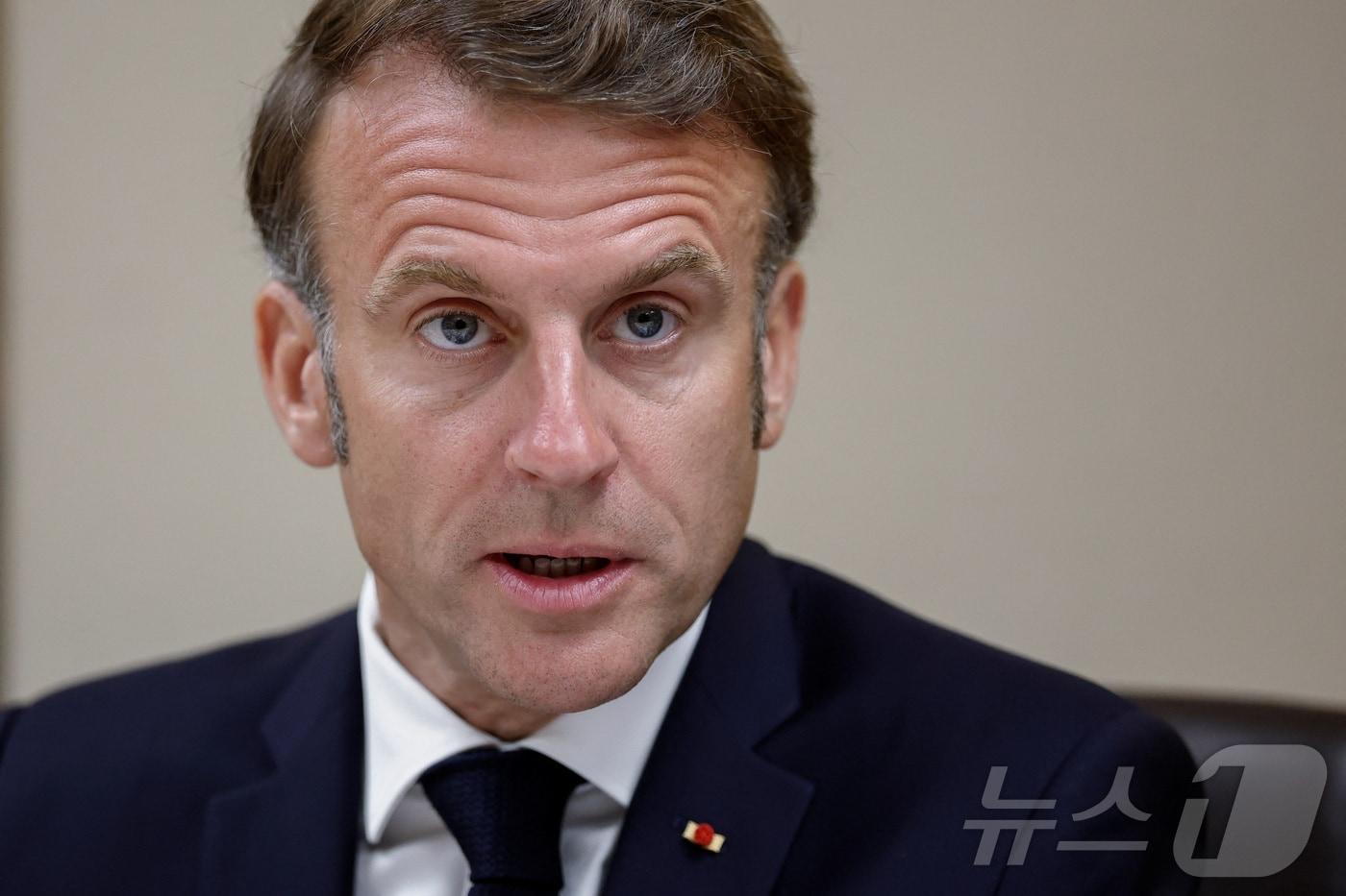 에마뉘엘 마크롱 프랑스 대통령ⓒ 로이터=뉴스1 ⓒ News1 강민경 기자