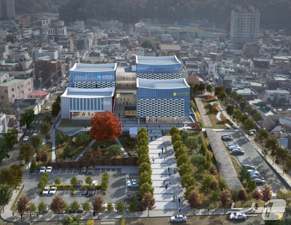 본문 이미지 - 경남 남해군 신청사 조감도.(HXD화성개발 제공. 재판매 및 DB 금지)