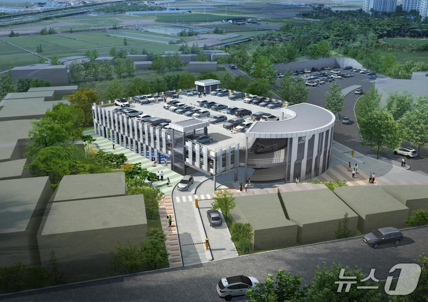  음성군 대소면 공영주차장 조감도.(음성군 제공. 재판매 및 DB금지)/뉴스1