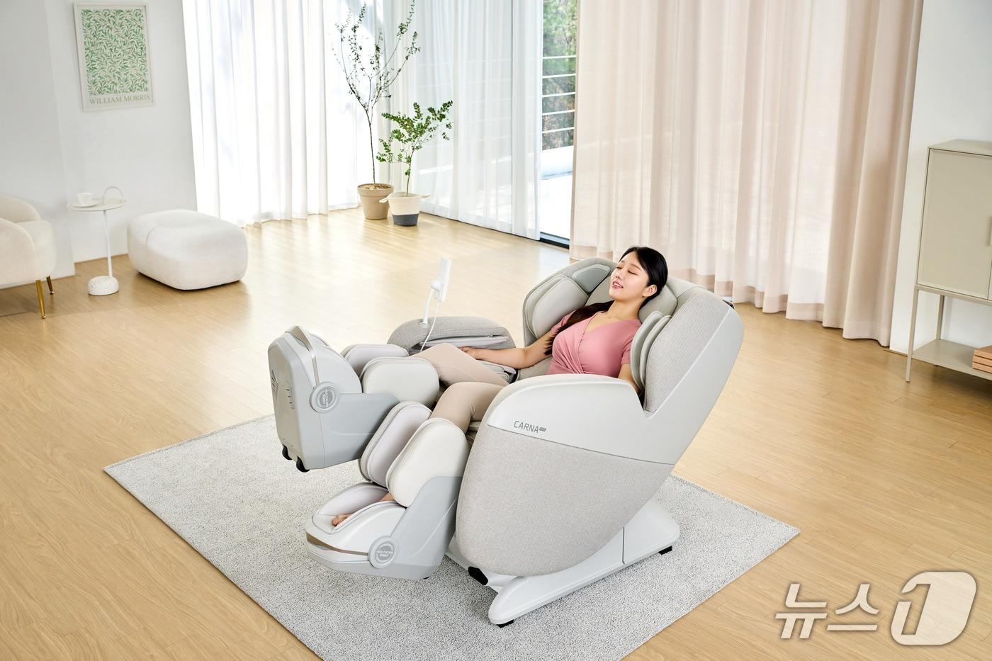 바디프랜드 콤팩트 헬스케어로봇 '카르나로보'.(바디프랜드 제공)