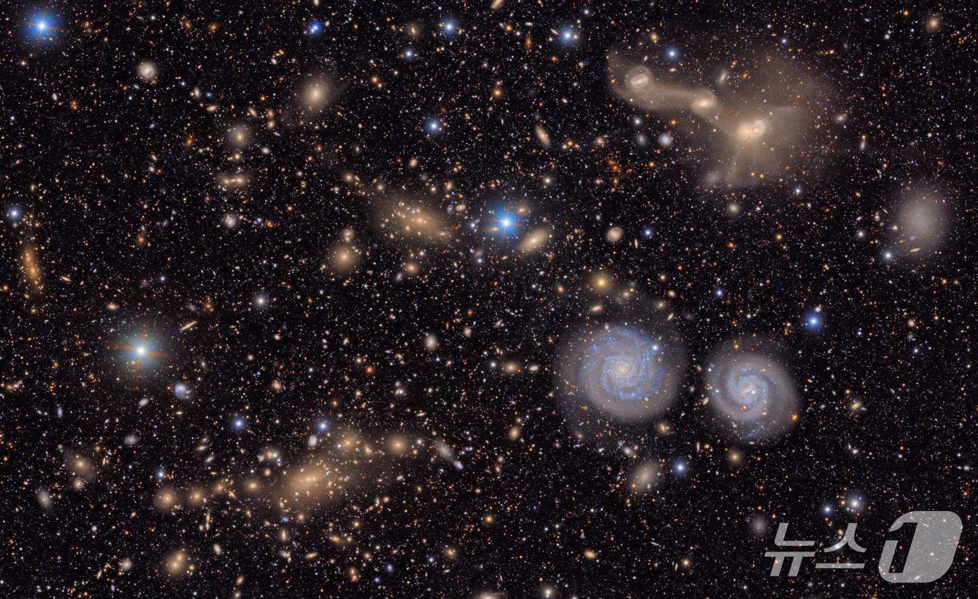 루빈천문대가 촬영한 처녀자리 은하단의 일부 사진&#40;천문연 제공&#41; /뉴스1