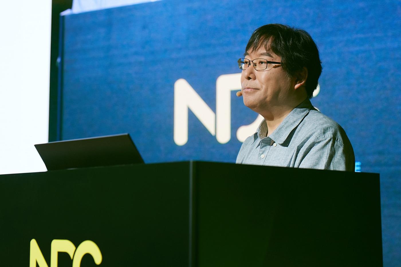 박용현 넥슨게임즈 대표이사가 24일 경기 성남시에서 열린 넥슨개발자콘퍼런스(NDC) 기조강연에서 발언하고 있다.(넥슨 제공. 재판매 및 DB금지)2025.6.24/뉴스1