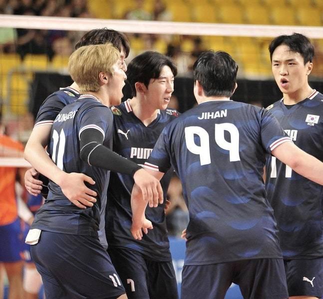 본문 이미지 - 한국 남자배구 대표팀.(대한배구협회 제공)