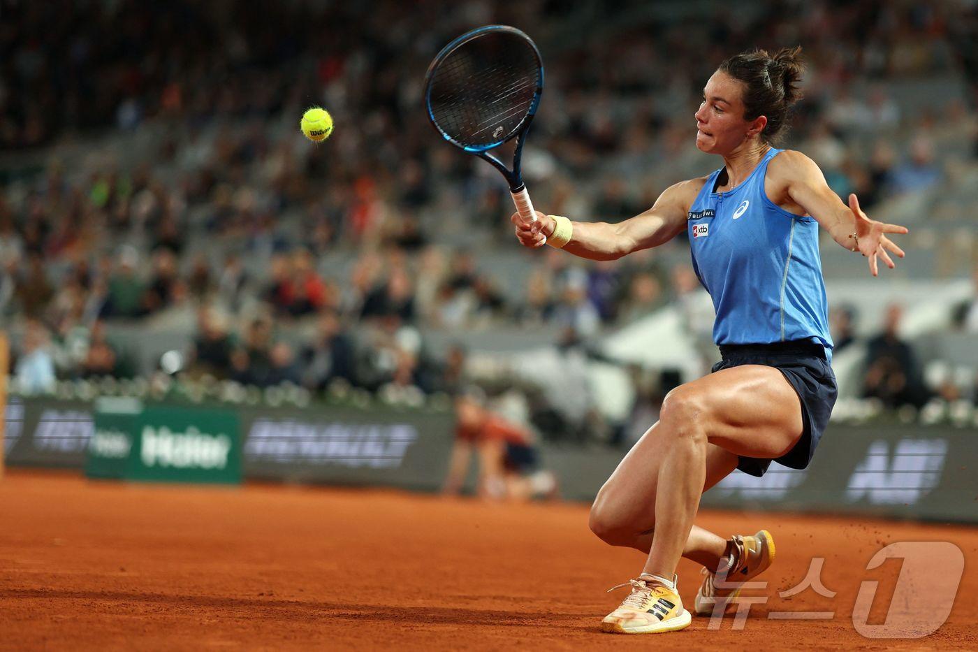 로이스 보아송이 윔블던 여자 단식 예선 1회전에서 탈락했다. ⓒ AFP=뉴스1