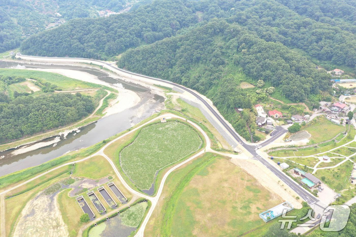 옥천군 보오 자연재해위험개선지구 일대(옥천군 제공, 재판매 및 DB금지) /뉴스1