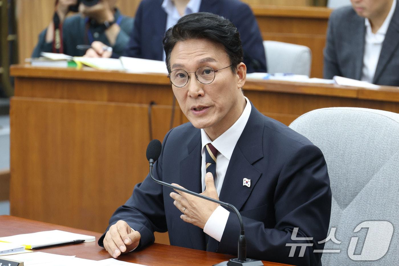 김민석 국무총리 후보자가 25일 오전 서울 여의도 국회에서 열린 인사청문회에 출석해 의원 질의에 답하고 있다. 2025.6.25/뉴스1 ⓒ News1 이광호 기자