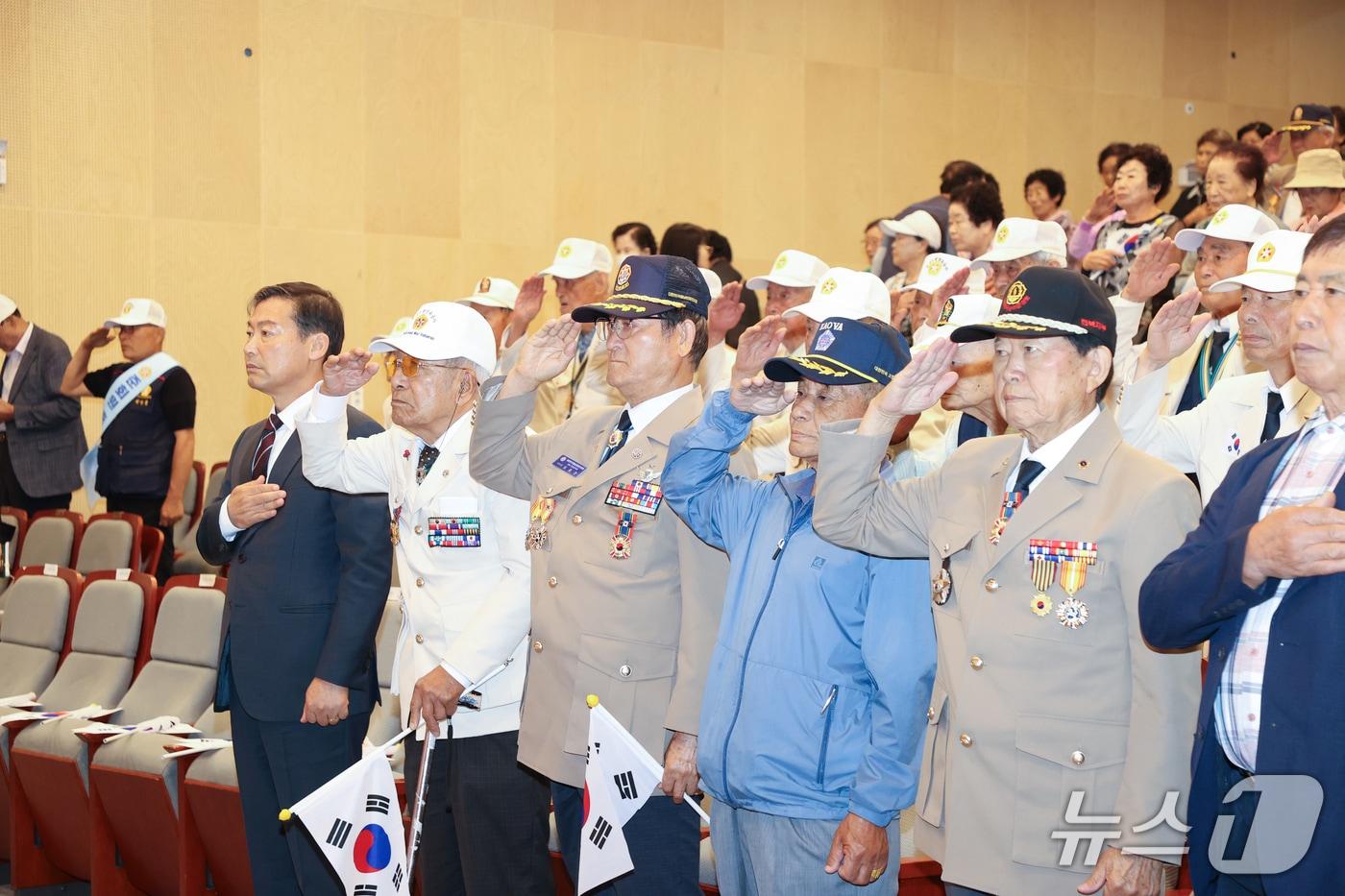 25일 전북 진안군이 문화의집 마이홀에서 6·25전쟁 제75주년 행사를 갖고 있다.&#40;진안군제공. 재판매 및 DB금지&#41;2025.6.25/뉴스1