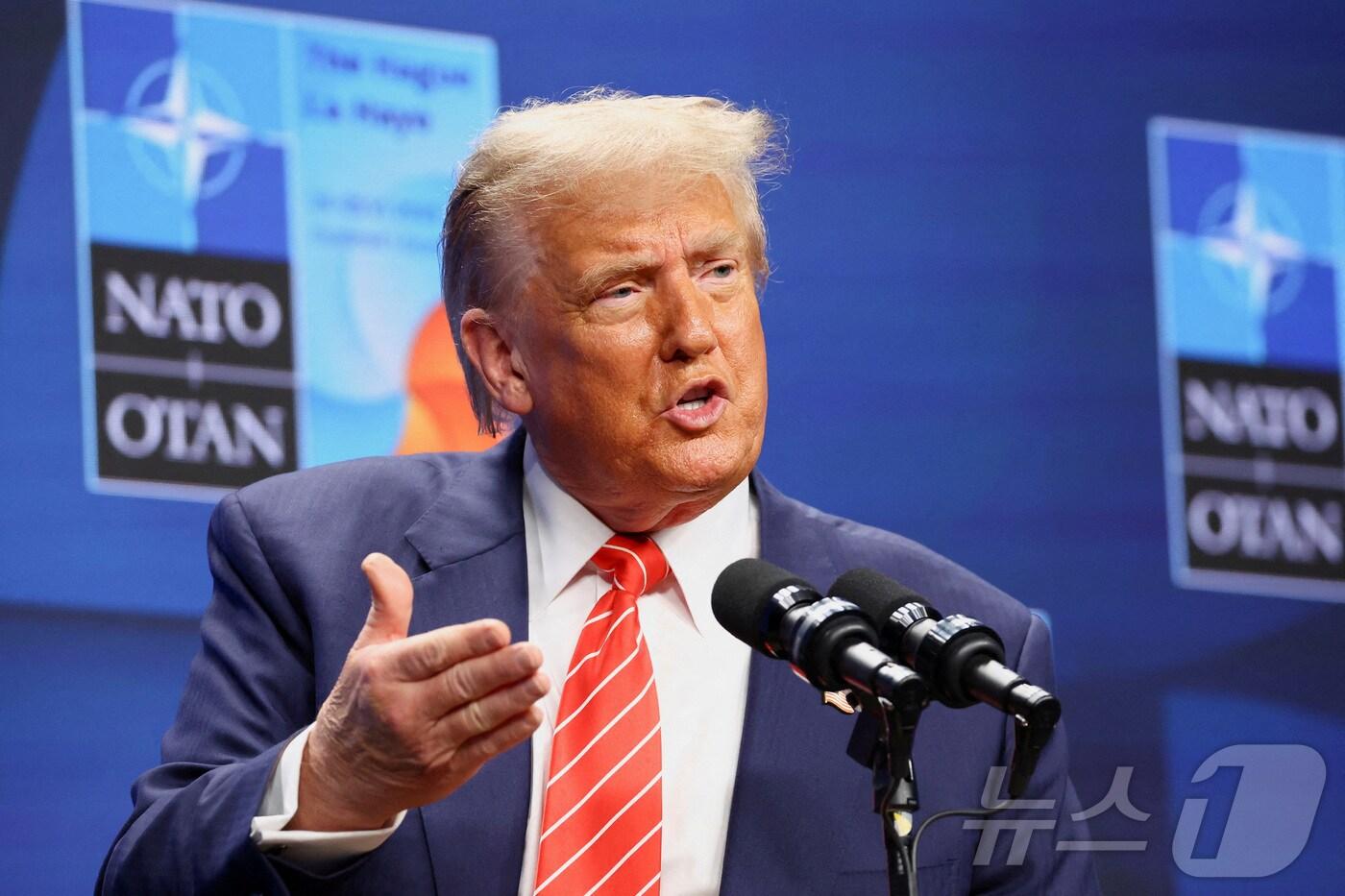 도널드 트럼프 미국 대통령. 25.06.25 ⓒ 로이터=뉴스1 ⓒ News1 김예슬 기자