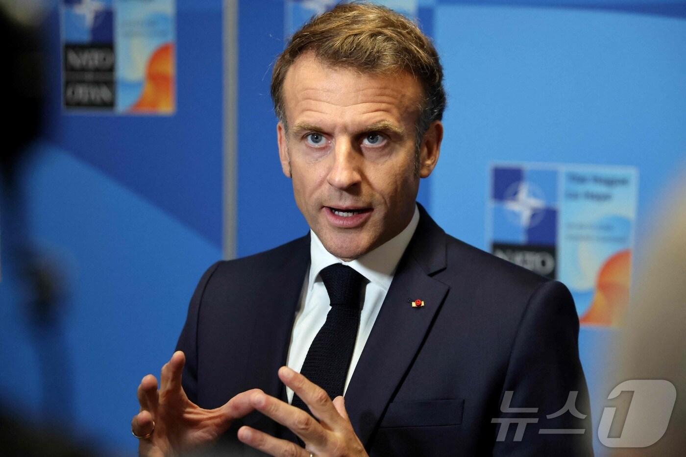 에마뉘엘 마크롱 프랑스 대통령ⓒ AFP=뉴스1