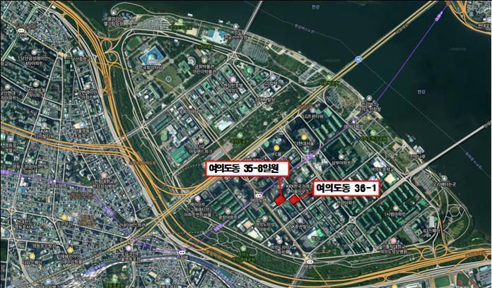 본문 이미지 - 여의도 금융중심 지구단위계획 일대(서울시 제공).