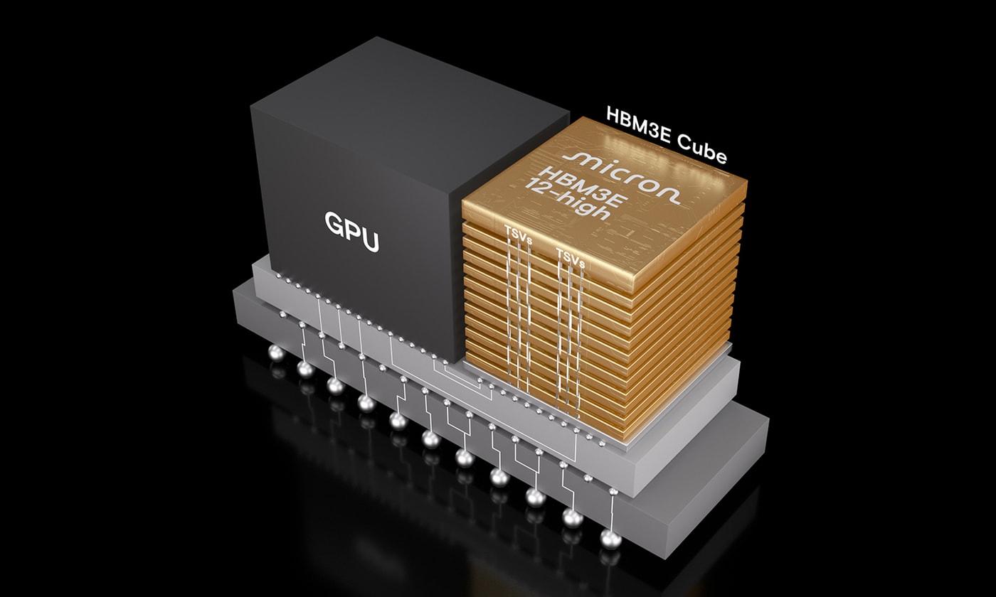 마이크론 HBM3E 12단 이미지&#40;마이크론 제공&#41;. ⓒ 뉴스1
