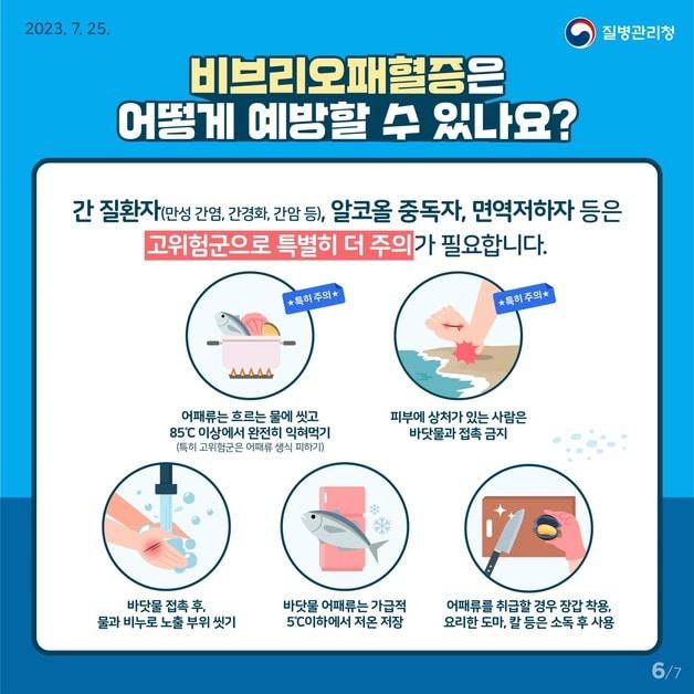 본문 이미지 - 비브리오 패혈증 예방수칙.