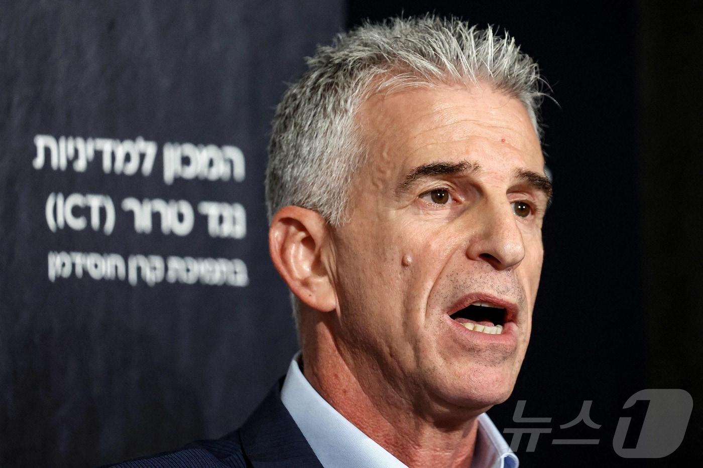 데이비드 바르네아 모사드 국장. 2023.09.10 ⓒ AFP=뉴스1 ⓒ News1 김지완 기자