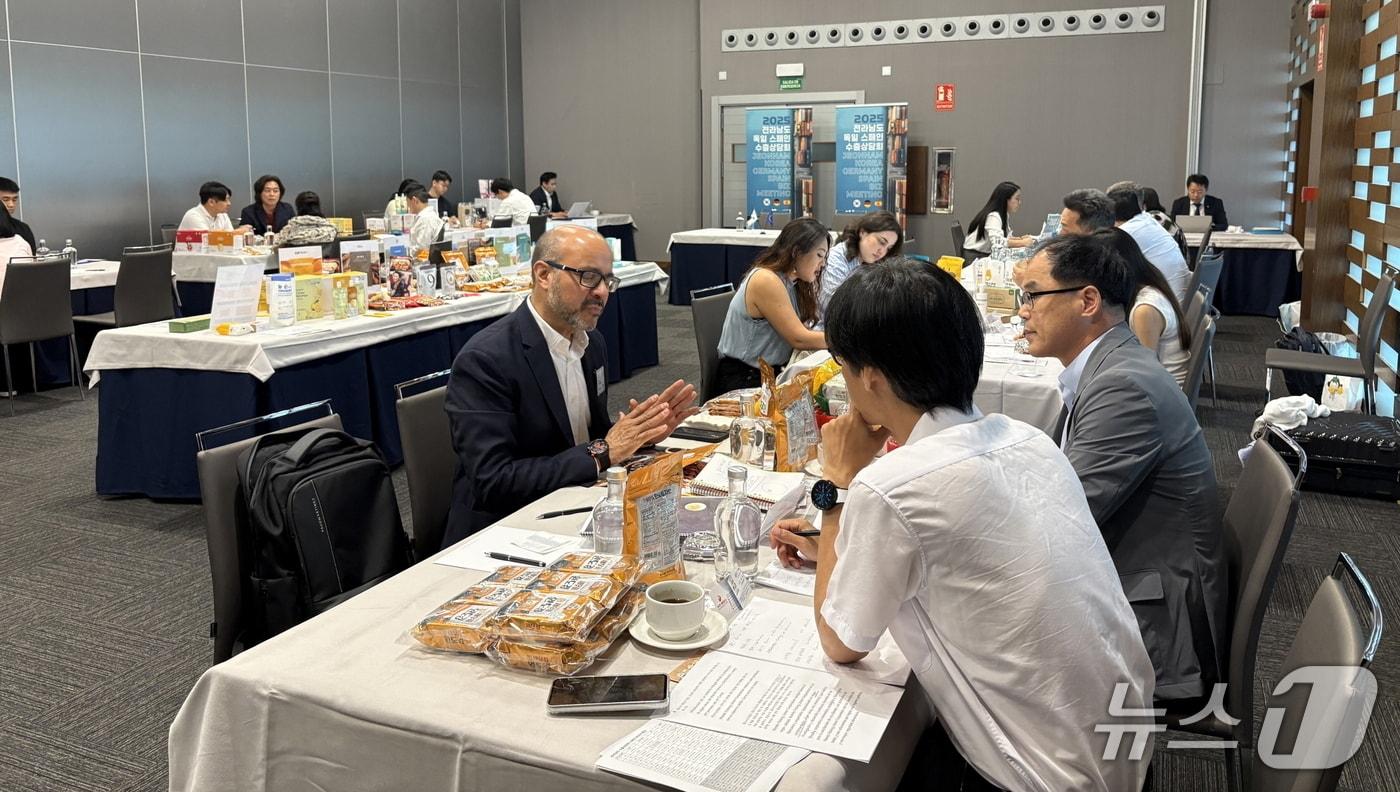 독일·스페인 수출 상담회.(전남도 제공. 재판매 및 DB금지) 2025.6.26/뉴스1
