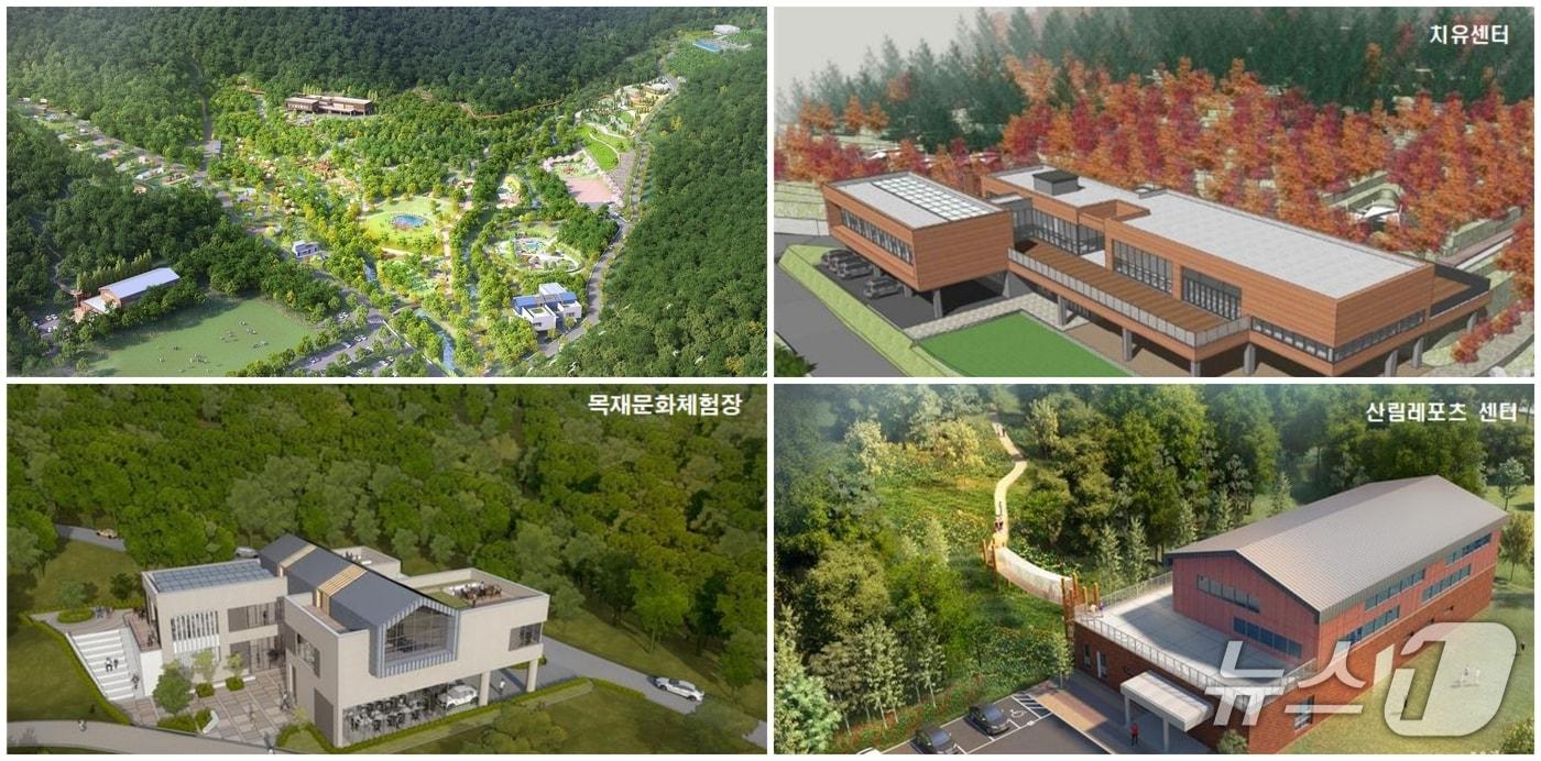 구미시 '선산 산림휴양타운' 조감도/뉴스1