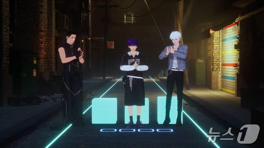 본문 이미지 - 23세기아이들 가상 아이돌 'WE GO-6' 모습(위고식스 유튜브 갈무리)