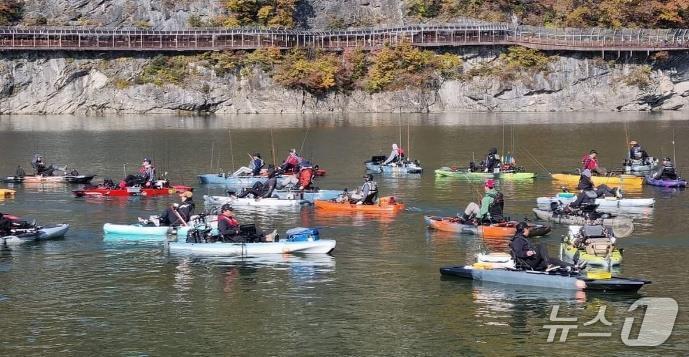 본문 이미지 -  스포츠 피싱 대회. (단양군 제공, 재판매 및 DB금지) /뉴스1  