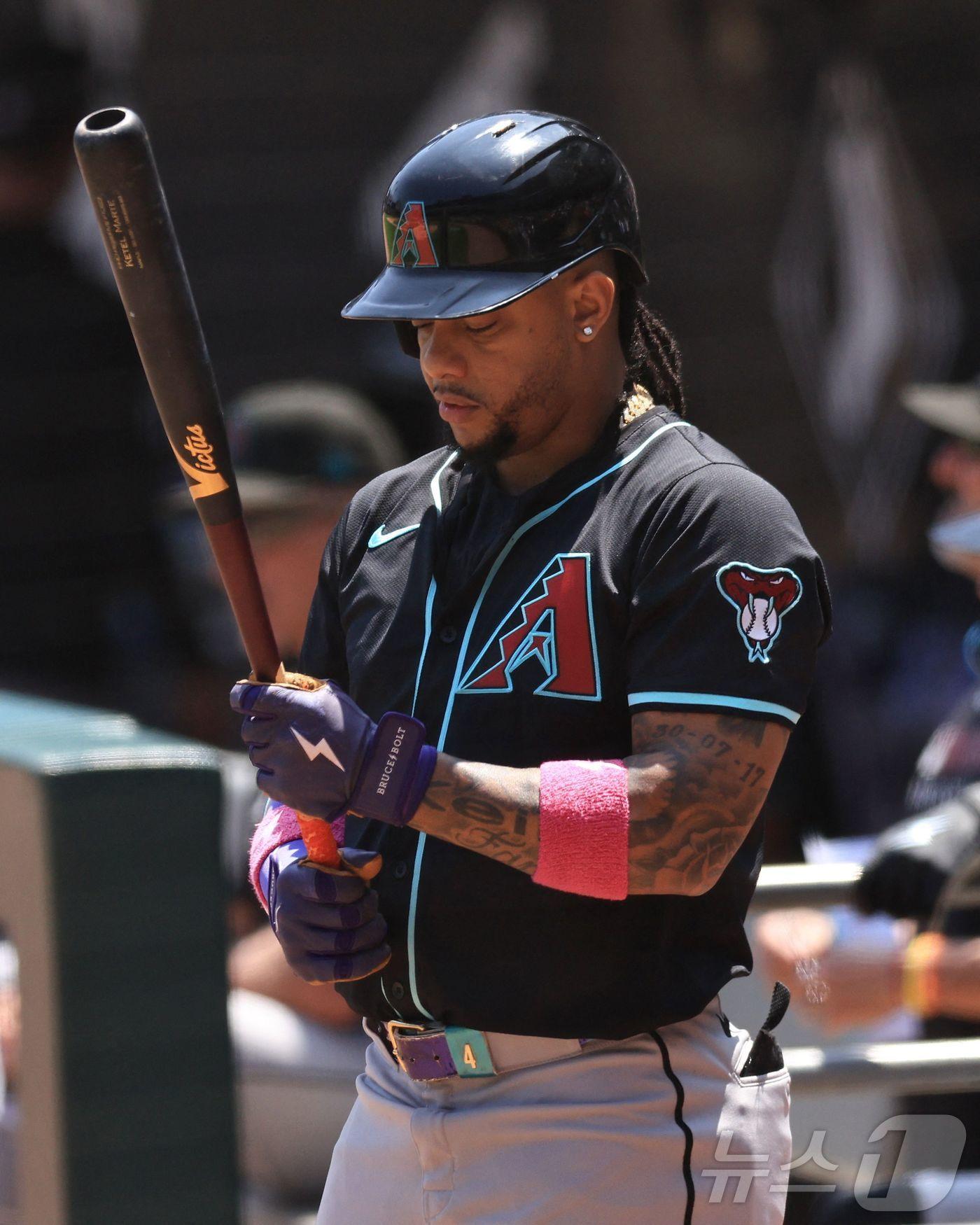 본문 이미지 - 애리조나 다이아몬드백스의 케텔 마르테. ⓒ AFP=뉴스1