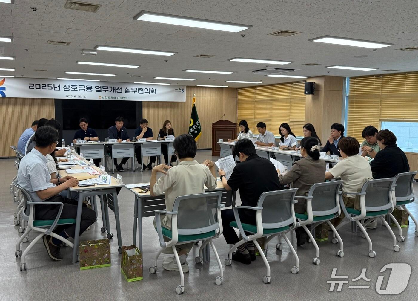 본문 이미지 - 상호금융 업무개선 실무협의회.(농협 강원본부 제공. 재판매 및 DB금지)/뉴스1