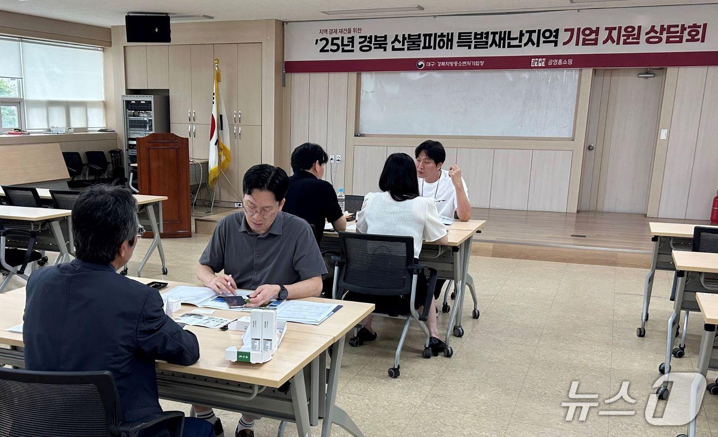 경북 산불 피해 기업 대상 상담회 개최 (공영홈쇼핑 제공)