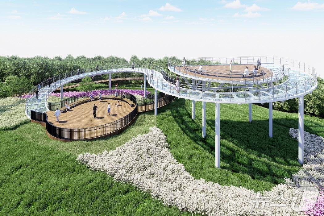 본문 이미지 - 달아전망대 전망공간 조성사업 조감도.(통영시 제공. 재판매 및 DB금지)