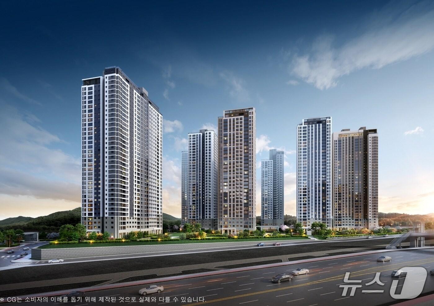 아산탕정자이 센트럴시티.&#40;GS건설 제공. 재판매 및 DB금지&#41;