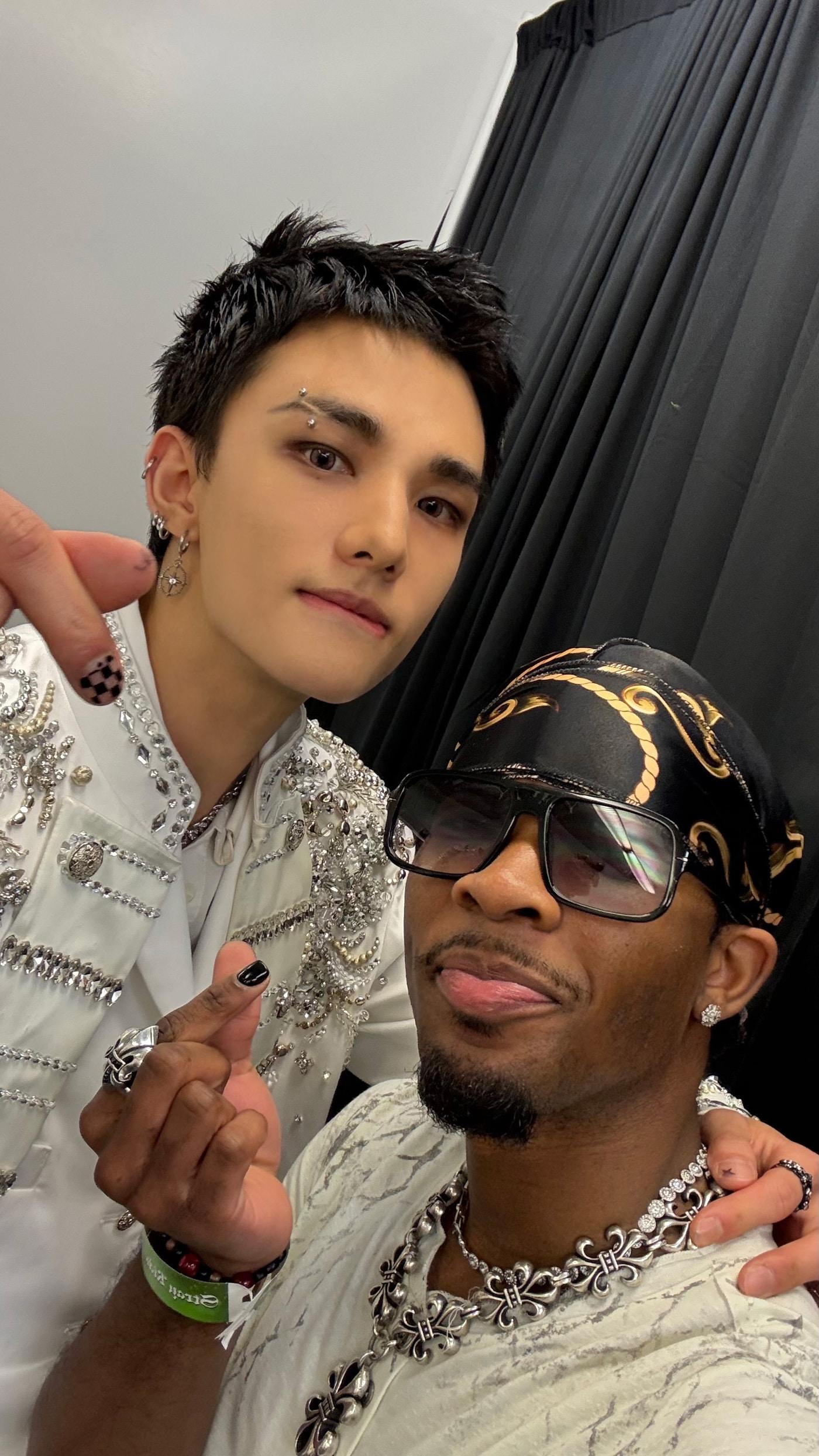 본문 이미지 - 스트레이 키즈 현진&#40;왼쪽&#41;과 데이비드&#40;d4vd 제공&#41;